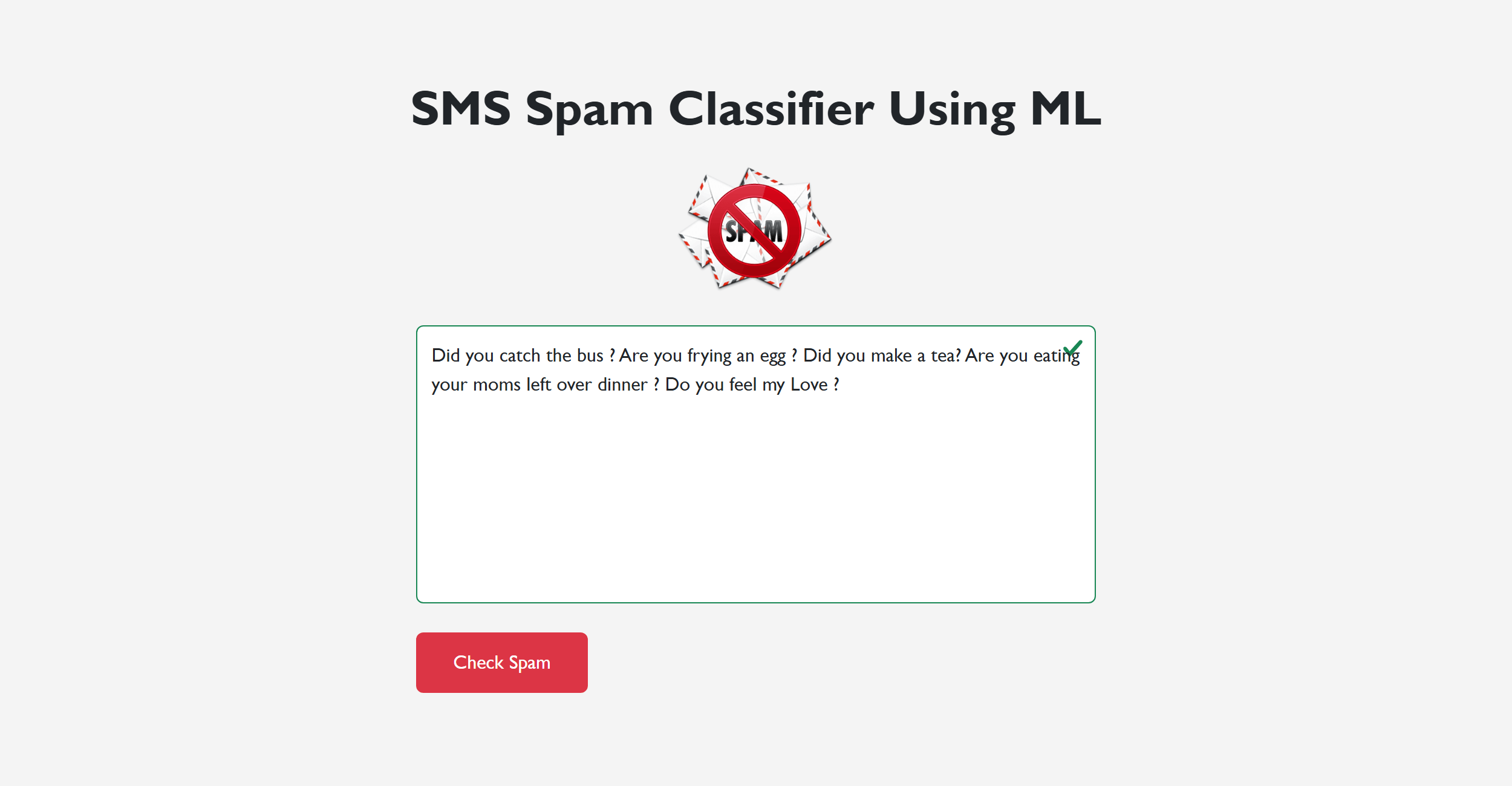Image SMS Spam Classifier